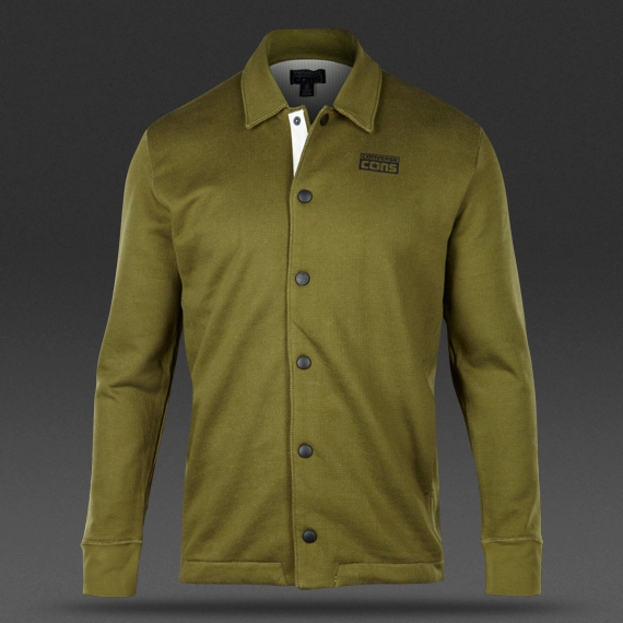 Converse Cons Waffle Coaches Fleece Jacket Imperial Green for Men